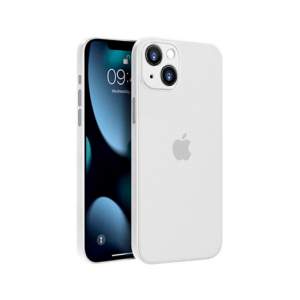 iPhone 15 - Ultratynd Matte Series Cover V.2.0 - Hvid/Klar - Ultratynd