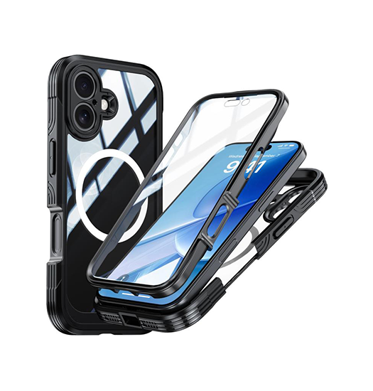 iPhone 17 - ToughCase Hybrid-X Håndværker Cover - Sort - ToughCase