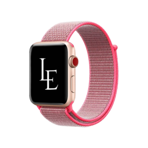 Apple Watch (38/40/SE/41/42mm) - L'Empiri&trade; Nylon Velcro Rem - Rød - L'Empiri&trade;