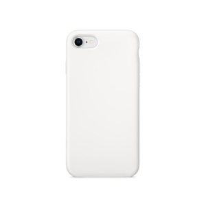iPhone 7/8/SE(2020/2022) - Deluxe&trade; Soft Touch Silikone Cover - Hvid/Gennemsigtig - DELUXE