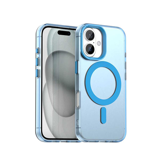 iPhone 17 - DeLX™ Frosted Cover m. MagSafe - Blå - DeLX™