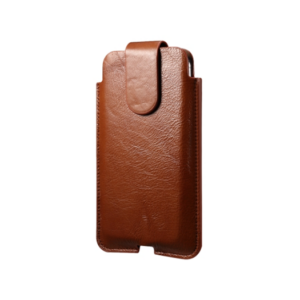 iPhone 13 Pro Max - Mont Blanc Ægte Læder Bælte Sleeve - Brun - Mont Blanc