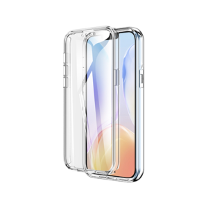 iPhone 14 Plus - DeLX&trade; Full 360° Silikone Cover - Gennemsigtig - DeLX&trade;