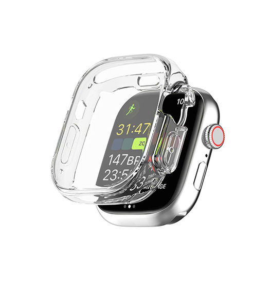 Apple Watch Ultra 1/2 (49mm) | Full 360° Silikone Cover - Klar - Full 360° Silikone