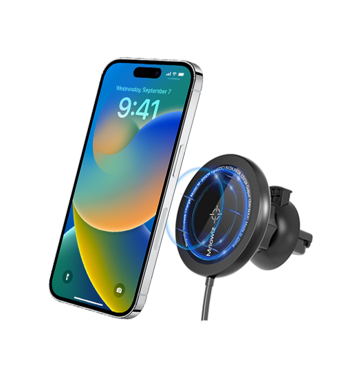 Trådløs Biloplader - 15W - MagSafe Kompatibel - MRIOWIZ™ - DeluxeCovers