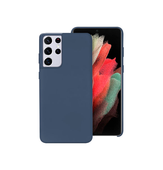 Samsung Galaxy S21 Ultra - Deluxe™ Soft Touch Silikone Cover - Navy - DELUXE