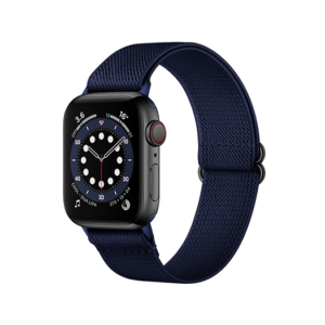 Apple Watch (38/40/SE/41/42mm) - Polyester Nylon Rem Armbånd - Blå - Polyester
