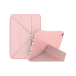 iPad Mini 6/7 (2021/2024) - Orgami Trifold Læder Cover M. Stander - Rose/Lyserød - Orgami