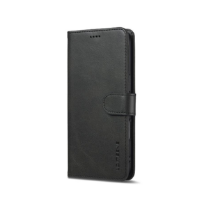 iPhone 17 Air - LC.IMEEKE&trade; Læder Cover M. Kortholder - Sort - LC.IMEEKE