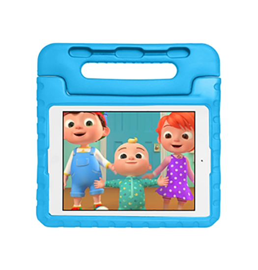 iPad Mini 1/2/3 - EVA Børnevenligt Stødsikkert Cover M. Stander - Blå - EVA