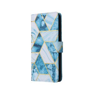 Samsung Galaxy S24 Plus - UNIQ&trade; Marble Læder Etui - Ocean - UNIQ