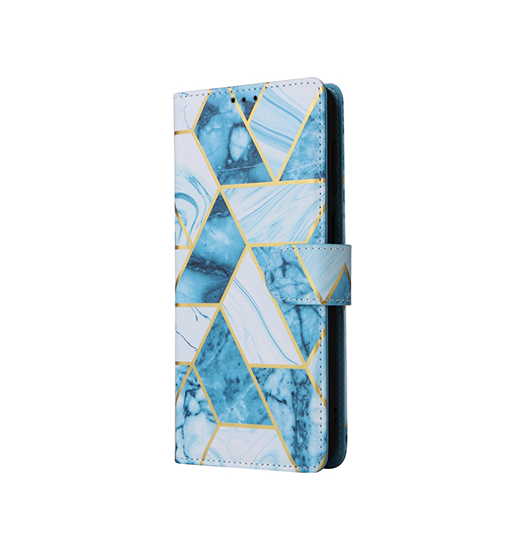 Samsung Galaxy S24 Plus - UNIQ™ Marble Læder Etui - Ocean - UNIQ