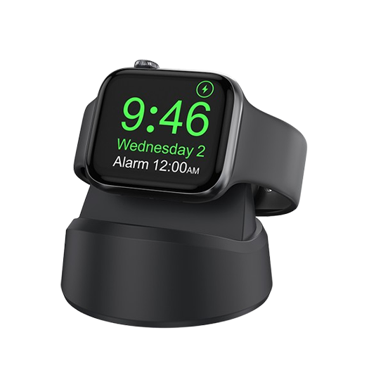 Apple Watch - MagCold® Trådløs Oplader Stander - Sort - Night Stand