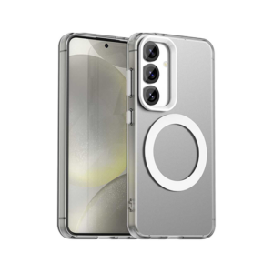 Samsung Galaxy S25 - DeLX&trade; Translucent MagSafe Silikone Cover - Hvid - DeLX&trade;