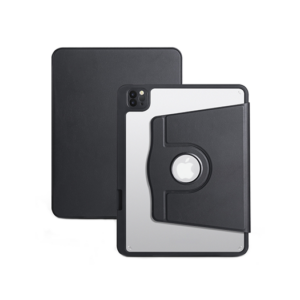 iPad Pro 13" (2024) - Akrylisk 360° Cover m. Stander - Sort - DeluxeCovers