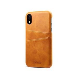 iPhone XR - NX Design&trade; Læder Cover M. Kortholder - Lysebrun - NX Design
