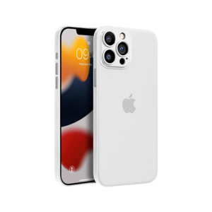 iPhone 12 Pro Max - Ultratynd Matte Series Cover V.2.0 - Hvid/Klar - Ultratynd