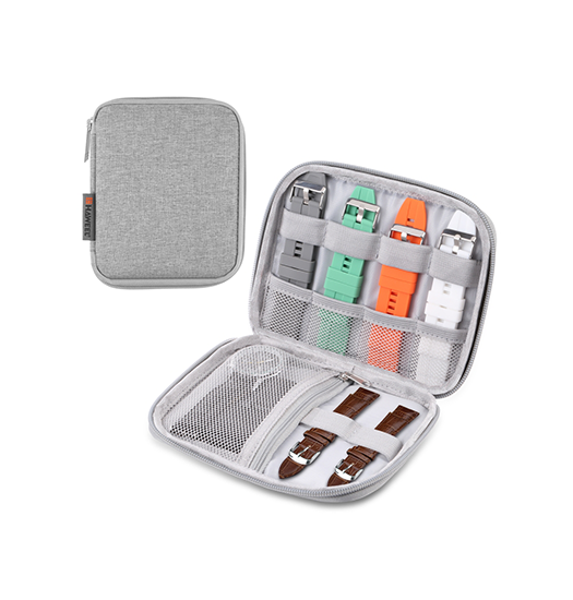 Apple Watch - Nylon Taske Portfolio Til Remme (Small) - Grå - HAWEEL™