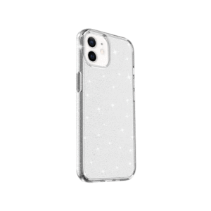 iPhone 12 Mini - DeLX&trade; Glitter Silikone Cover - Sølv - DeLX&trade;