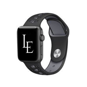 Apple Watch (38/40/SE/41/42mm) - L'Empiri&trade; Silikone Sportsrem - Sort/Grå - Veryfit