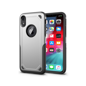 iPhone XR - REALIKE&trade; Pro Stødsikkert Håndværker Cover - Sølv - Realike