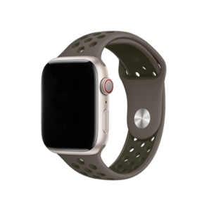 Apple Watch (38/40/SE/41/42mm) - 4Run&trade; Silikone Løbe Sportsrem - Mørkegrå - 4Run