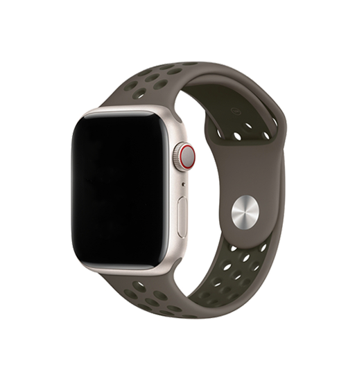Apple Watch (38/40/SE/41/42mm) - 4Run™ Silikone Løbe Sportsrem - Mørkegrå - 4Run