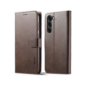 Samsung Galaxy S24 Plus - LC.IMEEKE&trade; Læder Cover M. Kortholder - Brun - LC.IMEEKE