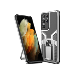 Samsung Galaxy S21 Ultra  - Deluxe&trade; Håndværker Cover M. Kickstand - Grå - DELUXE