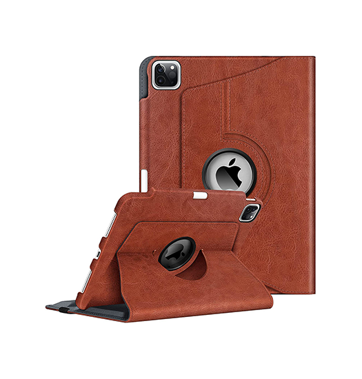 iPad Pro 13" (2024) - Retro Diary™ Vintage 360° Onefold Læder Cover - Brun - Retro Diary