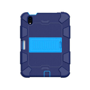 iPad Mini 6/7 (2021/2024) - Deluxe&trade; Robust Stødsikkert TPU Cover m. Kickstand  - Blå/Navy - DeluxeCovers