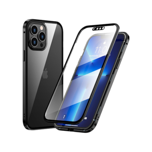 iPhone 13 Pro - MagGuard&trade; 360 Magnetisk Cover M. Hærdet glas - Sort - CaseMe