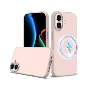 iPhone 17 - Deluxe&trade; Soft Touch Silikone Cover - MagSafe-kompatibel - Lyserød - DeluxeCovers