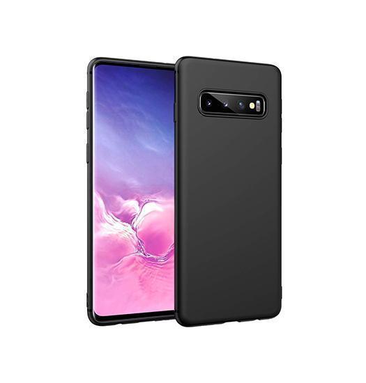 Samsung Galaxy S10+ (Plus) - Novo Frosted Matte Slim Silikone Cover - Sort - Novo