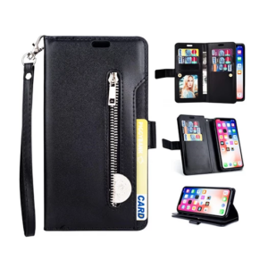 iPhone 14 Pro - Platinum Multi Etui M. 9 Kort Pung - Sort - Platinum