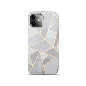 iPhone 12 - DELUXE&trade; Marble  Silikone Cover - Carrara - DELUXE