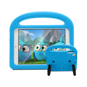 iPad Mini 4/5 - Stødsikkert Børnecover M. Håndtag & Stander - Blå - EVA