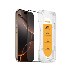 iPhone 15 Pro Max - ENKAY&trade; Beskyttelsesglas m. Nem Installation - ENKAY