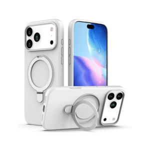 iPhone 17 Pro Max - DeLX&trade; Silikone Cover m. MagSafe Ring  - Hvid - DeLX&trade;