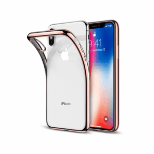 iPhone XS Max - Deluxe&trade; Frame Silikone Cover - RoseGuld - DELUXE
