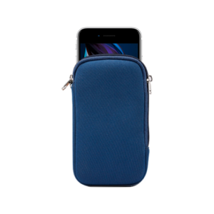 iPhone 6/6s - Simple Nylon Sleeve Etui M. Lynlås - Navy / Blå - Simple