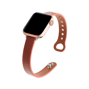 Apple Watch (42/44/SE/45/46/49mm) - ADENA&trade; Classic Læder Urrem - Brun - ADENA