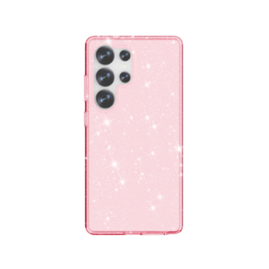Samsung Galaxy S25 Ultra - DeLX&trade; Glitter Silikone Cover - Pink - DeLX&trade;