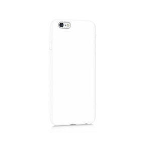 iPhone 6/6s - Deluxe&trade; Soft Touch Silikone Cover - Hvid/Gennemsigtig - DELUXE