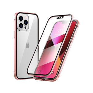 iPhone 13 Pro - MagGuard&trade; 360 Magnetisk Cover M. Hærdet glas - Rose Gold - CaseMe