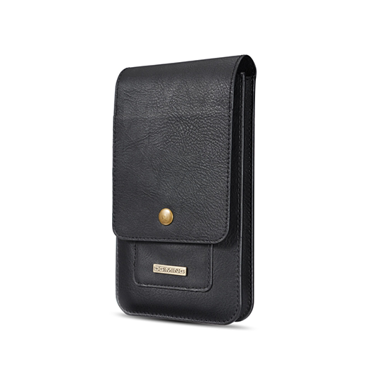 iPhone 6/6s - DG.MING™ Læder Bælte Sleeve M. Kortholder - Sort - DG.MING™