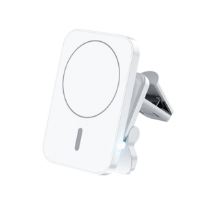 W-987 QI Trådløs MagSafe oplader til bil - Hvid - DeluxeCovers