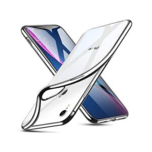 iPhone XR - Deluxe&trade; Frame Silikone Cover - Sølv - DELUXE