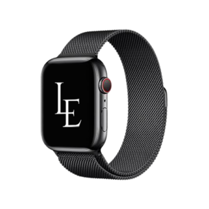 Apple Watch 42-44mm - Milanese Rustfri Rem - Sort - Milanese