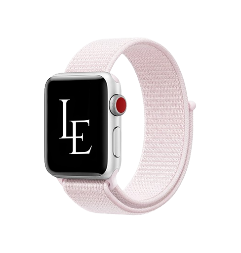 Apple Watch (38/40/SE/41/42mm) - L'Empiri™ Nylon Velcro Rem - Pink - L'Empiri™
